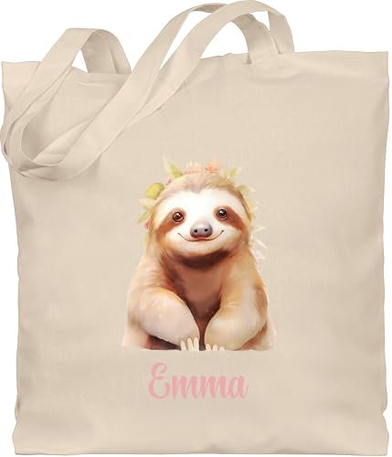 Baumwolltasche - Faultier Aquarell | Faultier Geschenke | Faultier-Liebhaber Geschenkidee | Fauli Fans - Unisize - Naturweiß - faultieren beutel personalisierbar faultiere tasche jutebeutel