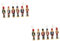 PRETYZOOM Lot De 2 Décorations De Sapin De Noël À Suspendre Motif Soldat Casse-Noisette Robustes Et Élégantes 6 Pièces X 2