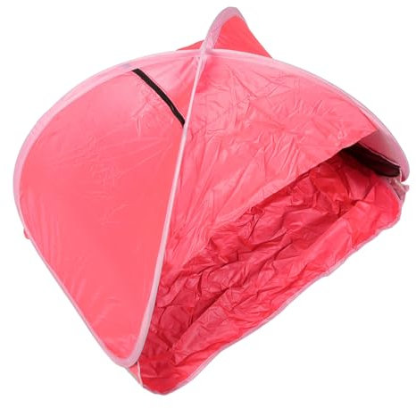 GOOHOCHY Tente Dombrage De Plage pour Camping Abri Pare-Soleil Portable Grande Taille Rose
