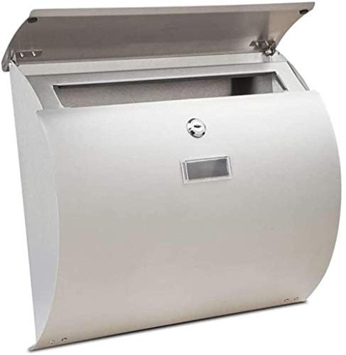 Cassetta Postale in Acciaio Inox da Appendere alla Parete Esterna Impermeabile per Villa Esterna