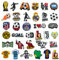 34 Pieces Shoe Charms,Cartoon Football Accessories,Football Sports Players' Shoes Decoration Accessories,Waterproof Kid shoe accessories,Suitable for Teenagers,Adults,for DIY,Decorating Clog Sandal.