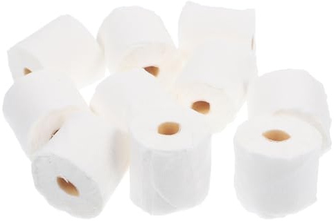ERINGOGO 10stücke Teiliges Miniatur-papiermodell Für Puppenhaus Realistische Toilettenpapierrollen-deko Zubehör Für Puppenhaus Für Kreative Spielwelten Und Miniatur-Dekorationen