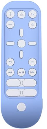 Funda protectora de silicona a prueba de golpes para mando a distancia de PS5, agarre antideslizante, protección de cuerpo completo, color azul claro
