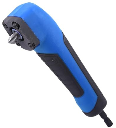 Right Angle Drill Bit Corner Adapter, Right Angle Impact Driver for 18V Electric Screwdriver Repair 90 Degree Corner Device ABS Handle Electric Screwdriver Socket Holder Drill Attachment(Blue)