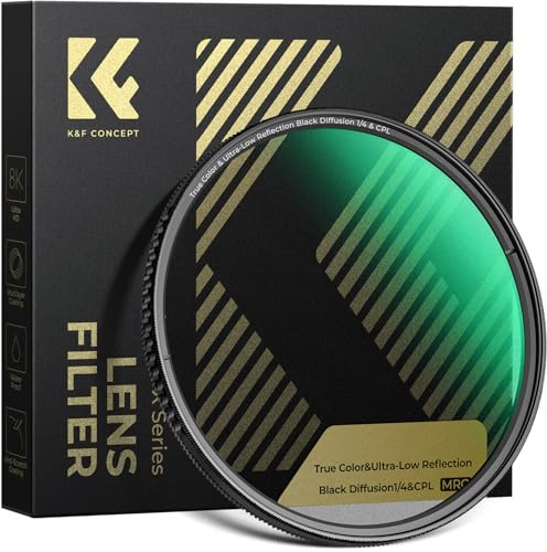 K&F CONCEPT 72mm Filtre CPL&Black-Mist 1/4 True Color Faible Réflexion
