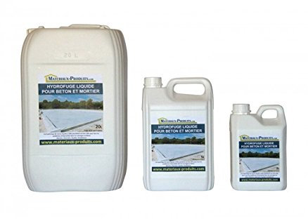 MATPRO - Hydrofuge Liquide pour Béton et Mortier - Effet Plastifiant - Étanche - Résistant Intempéries, Eaux Salées et Sulfates de Calcium - Blanc Laiteux - 20L