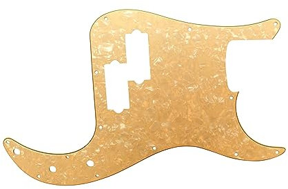 Präzisions-Bass-Pickguards Aged White Pearloid