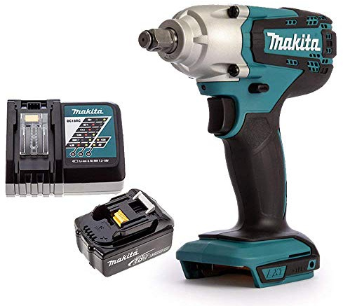 Makita DTW190Z 18V Li-Ion 1/2 Impact Wrench Body with 1 x 5Ah Battery & Charger