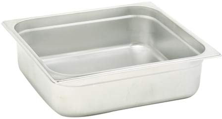 Pentole Agnelli COIXGNP12100 Bacinella Gastronorm 1/2, Acciaio Inossidabile, Argento, 26.5 x 32.5 x 10 cm