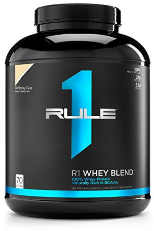 Rule1 R1 Whey Blend (5lbs) Birthday Cake Ohne Pfand, 2270 g