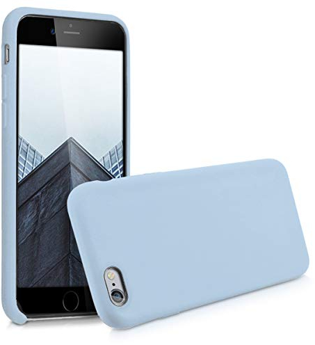 kwmobile Case Compatible with Apple iPhone 6 / 6S Case - TPU Silicone Phone Cover with Soft Finish - Light Blue Matte