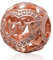 Charm in argento Sterling 925 a forma di cuore, in oro rosa, per braccialetti Pandora