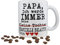 Kaffee Tasse Papa ich werde immer deine finanzielle belastung sein Geschenk Weihnachten