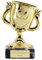 TROPHIESPLUSMEDALS Personalised Mini Smiley Man Cup Trophy - 11cm | Small 4 3/8 Gold First Place Award Winner Trophies for Party, Sports, School & Games Reward | Includes Free Metal Plate Engraving