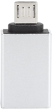 ciciglow USB-C auf Micro USB Adapter, Micro USB Buchse auf USB Typ C Stecker Adapter Daten- und Ladeanschluss Kompatibel mit Notebooks/Mobiltelefonen/Tablets/Tastaturen/Mäusen/Gamepads(Silber)