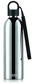 Bodum 12057-16B-01 Gourde à emporter isotherme en inox brillant double paroi, bouchon à vis, 0.5 l
