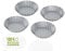 Berndes Tartelette Förmchen, b.green Alu Recycled Oven, 4er Set Tarteformen aus recyceltem Aluminium, Backformen mit Antihaftbeschichtung