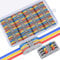 Kompakten Steckklemmen, 20 Stk Lüsterklemmen Set,Push Kabelverbinder, Verbindungsklemmen, 6-Loch-Multicolor Klemmenblock, Feder, elektrische Drahtkabelverbinder Drahtverbinder