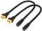 AAOTOKK DC5.5x2.1mm to XT60 Charging Cable XT60 Female Bullet Connector to DC5.5X 2.1mm Female Jack Adapter Cable for TS100 Soldering Iron,FPV Monitor Power,Drone Power Cord(DC 2.1mm-F/30cm-2Pack)