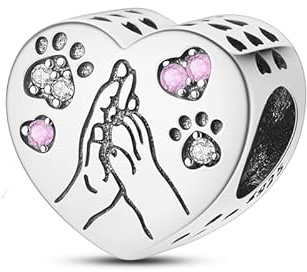 Pandach Damen Charm Anhänger für Armband 925 Sterling Silber Charms Beads passend für Armband und Halskette, Kompatibel mit Europäischen Armbänder für Frauen Mädchen C4