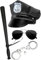 Edozos Erwachsenenkostüm-Set, Unisex, 4-teilig, amerikanischer Polizisten, Polizisten-Motiv, Party-Zubehör für Herren und Damen, Schwarz , One size