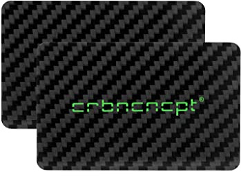 CRBNCNCPT® 2 x Carbon Fiber EC Karte - Kreditkarte | Schnee Schieber - Dosierer - Zerkleinerer - Platte | Antistatisch | Powder Angie