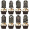 VIKY® Halloween Cupcake Topper, 8 Stück Halloween Kuchen Deko Grabstein Cupcake Toppers, Halloween Tortendeko Grabsteine Horror Deko, Halloween Muffins Deko Grabsteinmuster für Halloween Party