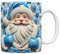Eteslot Tasse de noël en céramique, Tasse de père noël, Tasse à café Bonhomme de Neige, Mug Noel - Tasse Noel - Verre De Noel - Tasses À Café Peintes, Décoration De Noël