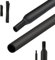 GUOYIHUA 4:1 Guaina Termorestringente, Ø4/20mm, Tubo Guaine Termoretrattile Nero 2M, Doppia Parete Con Colla Termorestringente per Cavi Elettrici, Guaine Termorestringenti per Cavi Elettrici
