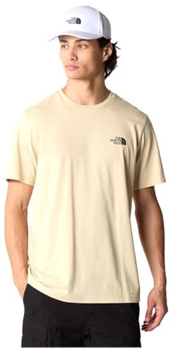 The North Face NF0A87NG3X4 M S/S Simple Dome Tee T-Shirt Herren Gravel Größe XXL