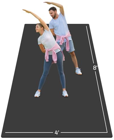 Fiita PVC Yogamatte 300X122cm ist Dick 6MM Sportmatte Fitnessmatte Rutschfest für Pilates Gym Training Trainingsmatte für Yoga Pilates Workout