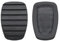 Flpeekash 2 Stück Auto Kupplung Bremse Gummi Pedal Pad Ersatz Abdeckung für Renault Modus Trafic Twingo Kangoo Espace Scenic