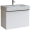 DURAVIT Badmöbel-Set Soleil 80 cm bestehend aus Waschbecken und Unterschrank mit einer Schublade, Waschbeckenunterschrank in Weiß, Waschtisch in Weiß- Ideal für Gäste-Bäder