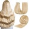 HotLulana Tape Extensions Echthaar Aschblond mit Bleichblond(#P18/613) Extensions Echthaar 14zoll/35cm 40g Invisible 100% Natürliche Skin Weft Tape in Extensions Echthaar 20pcs.