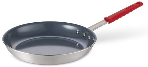 Tramontina 12 Inch Large Professional Non Stick Ceramic Frying Pan, Thick Aluminum Frying Pan with Non Stick Coating PFAS/PFOA Free, Dishwasher and Oven Safe,