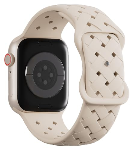 STEEZRD Silikon Sport Kompatibel mit Apple Watch Armband 38mm 40mm 41mm 42mm 44mm 45mm 49mm, Weiche Atmungsaktiv Ersatzarmband für iWatch Armbänder Ultra Series 9 8 7 SE 6 5 4 2 1 Damen Herren