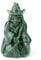 gemshan Witch Figurine for Halloween Decorations,Jade Statue with Magic Witch Holding Broom Sculpture Spooky Halloween Decor for Home Table Tray Shelf