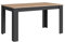 möbelando Tisch >NORI< in Anthrazit/Eiche-Optik 140 x 75 x 80 cm (BxHxT)