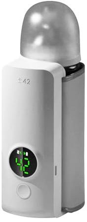 Bottle Warmer - 6 Adjustable Temperature Control Baby Milk Warmer | Rechargeable Milk Warmer Bottle | 5200mAh Battery-Powered Wireless Bottle Warmer | Portable Breastmilk Bottle Warmer for Breastmilk