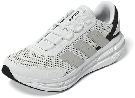 adidas Men's Astrastar Sneaker, White/Grey/Black, 7 UK