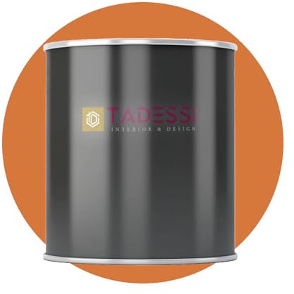 TADESSI Wall Select Wandfarbe Orange - Champagner - abwaschbare Innenfarbe matt - Dispersionsfarbe - Geruchsarm und Lösemittelfrei - 1 Liter Gebinde