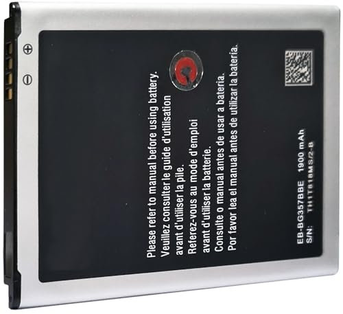 C D R Batteria compatibile con Samsung Galaxy Ace 4 G357FZ, realizzata per sostituire la batteria EB-BG357BBE originale da 1900 mAh