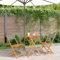 Xichuzi 3-TLG. Bistro-Set Grau Poly Rattan und Massivholz, Gartenset Tisch Und Stühle, Balkon Möbel Für Kleinen Balkon, Terrassenmöbel, Balkonset, Balkonmöbel - 3281743