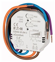 Eaton xComfort Smart Dimming Actuator, R/L/C/LED, 0-250W, 230VAC, flush mounting, local input