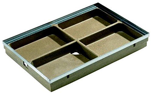 ACO Vario Schuhabstreifer Unterteil 75x50 cm mit Kantenschutz Bodenwanne für ACO Fußmatten für außen
