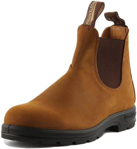 Blundstone Classic 550 Series, Stivali Unisex - Adulto, Cavallo Pazzo Marrone, 41 EU