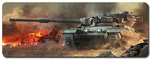 World of Tanks Großes Mauspad - Wasserdicht Und rutschfest (02, 900 * 400 * 3MM/35.5 * 15.7 * 0.12inch)