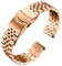 BINLUN Bracelets de Montres en Acier Inoxydable 18mm 20mm 22mm 24mm 26mm Bracelet Montre Metal Remplacement pour Homme et Femme avec 26 Couleurs - Or, Argent, Noir, Or Rose, Deux Tons