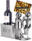BRUBAKER - Porte-Bouteille de vin - Couple d'amoureux dans Bar - Métal - Carte de vœux Incluse - Idée Cadeau Originale - Objet décoratif