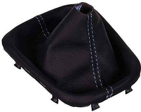 ICT Schaltmanschette Schaltsack Leder Kompatibel mit: Hyundai i30N ab 2017 -> Schaltgetriebe (Naht baby blau)